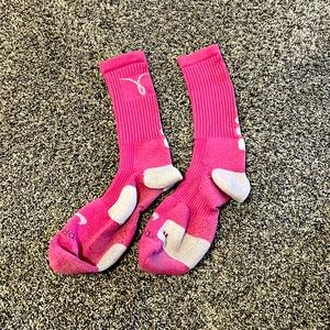 Nike Elite Pink Cancer Awareness Basketball Socks size L Large